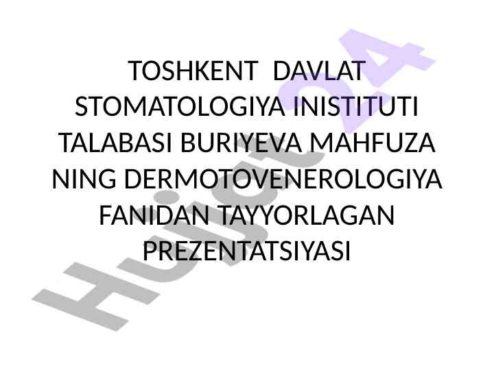 Terining anatomiyasi va gistologiyasi prezentatsiyasi