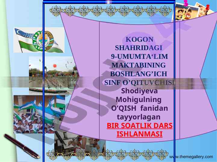 Ibn sino bilan tabib mavzusida dars ishlanmasi