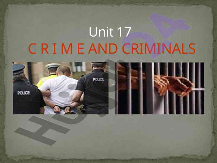 Understanding crime and criminal offences in society