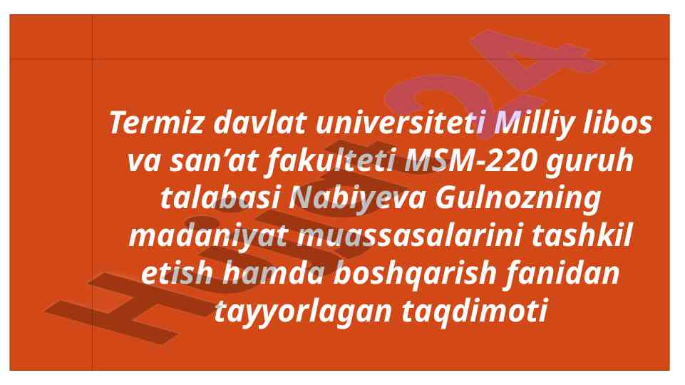 Rahbarning o'zini o'zi boshqarish taqdimoti