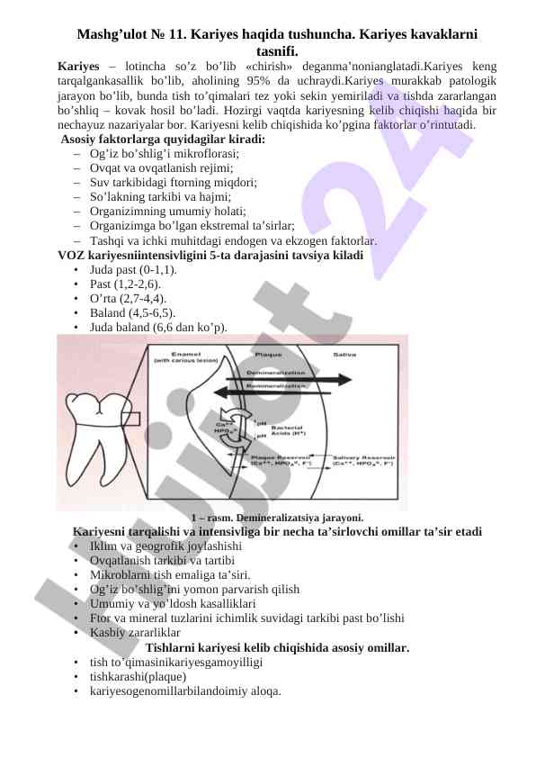 Kariyes kavaklari tasnifi va tarqalishi