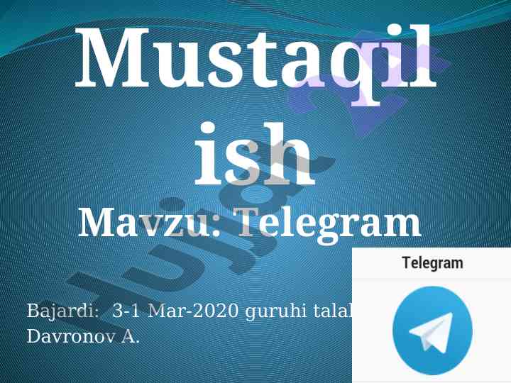 Telegramning yaratilish tarixi va ommalashuvi