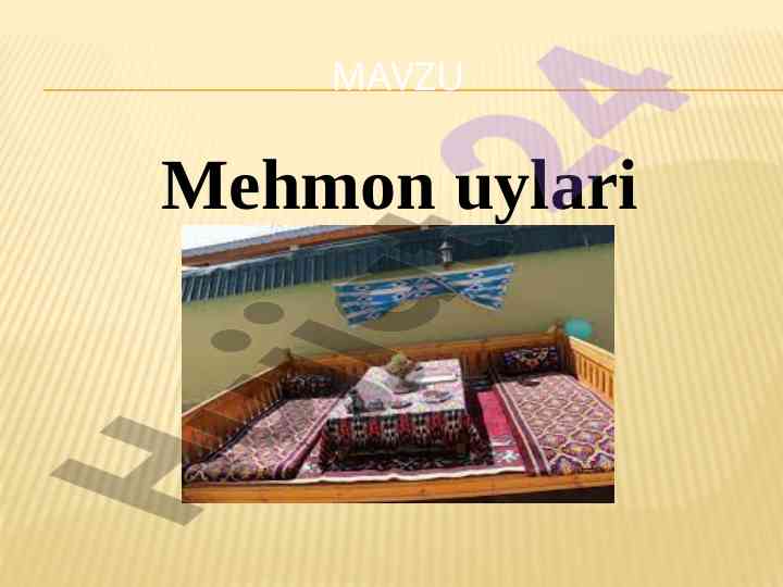 Mehmon uylari tashkil etishning huquqiy asoslari