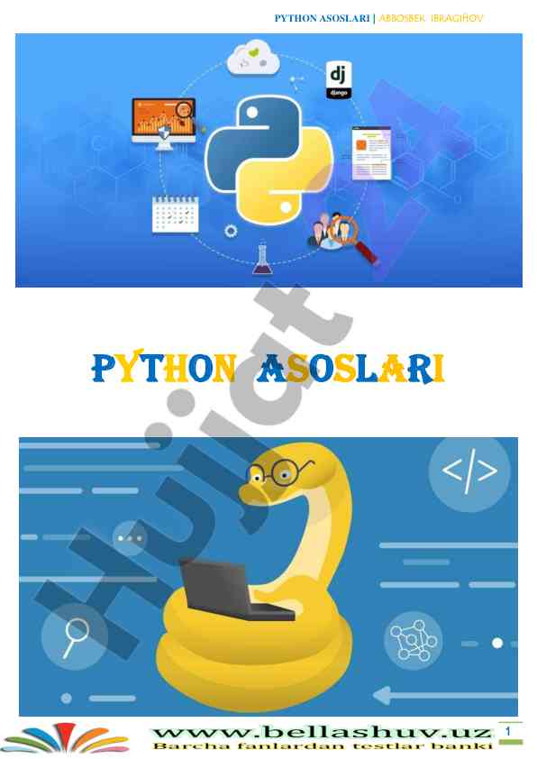 Python dasturlash tili asoslari va sintaksisi