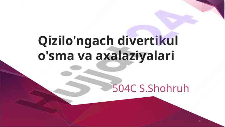 Qizilo'ngach axalaziyasi: etiologiya va patogenez