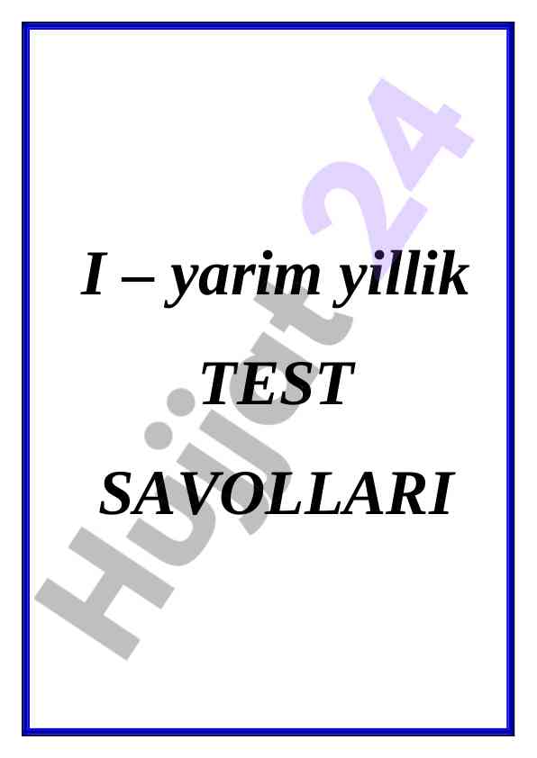 4-sinf ona tili adabiyot fani test savollari