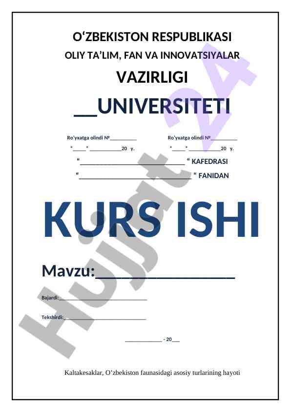 Kaltakesaklar O‘zbekiston Faunasida