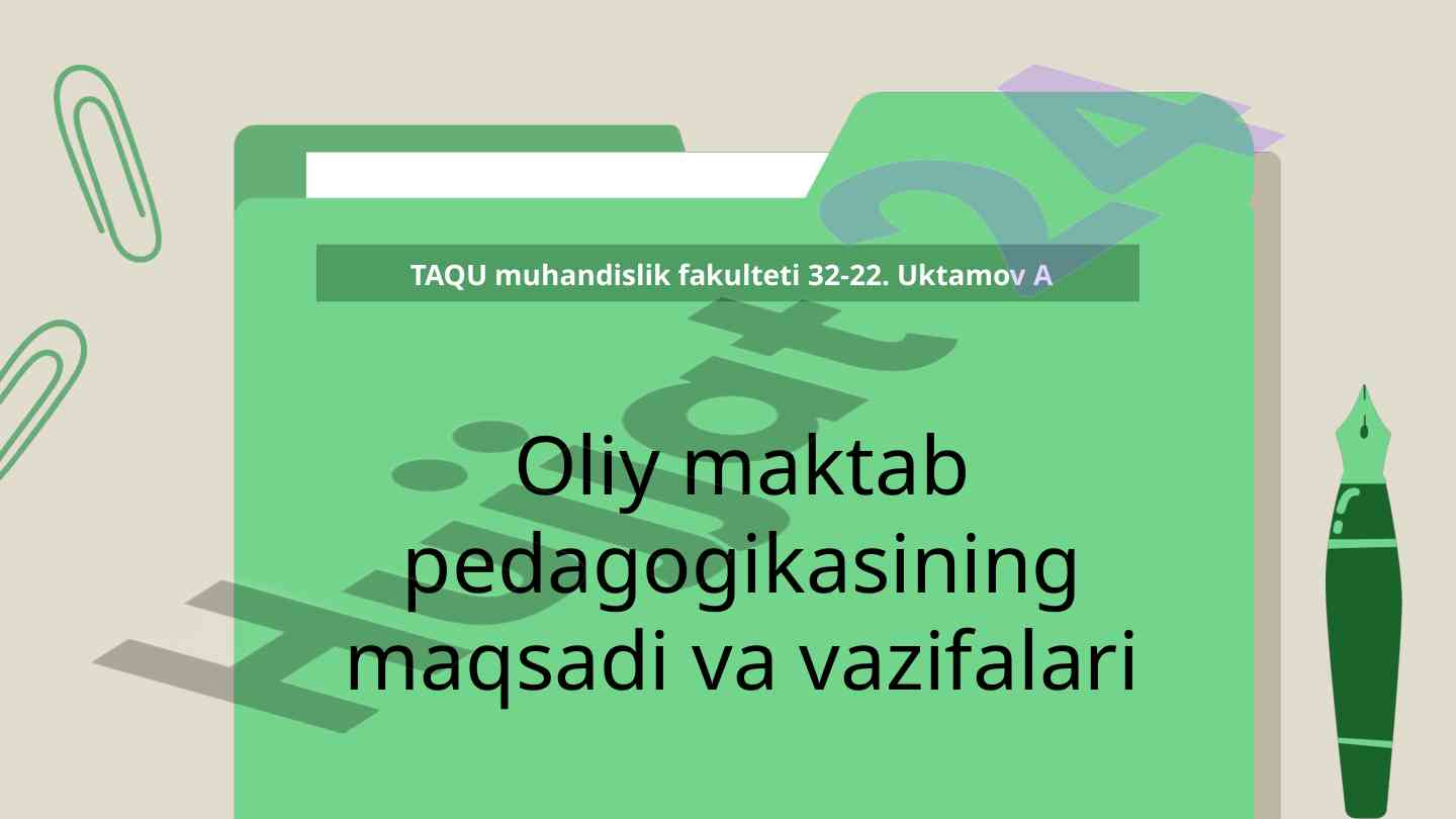 Oliy ta'limni tarbiya va ma'rifatdagi roli