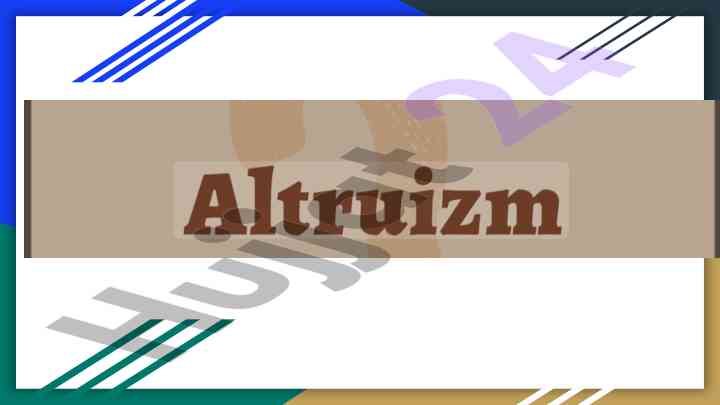 Altruizm: boshqalar foydasi uchun fidoyilik