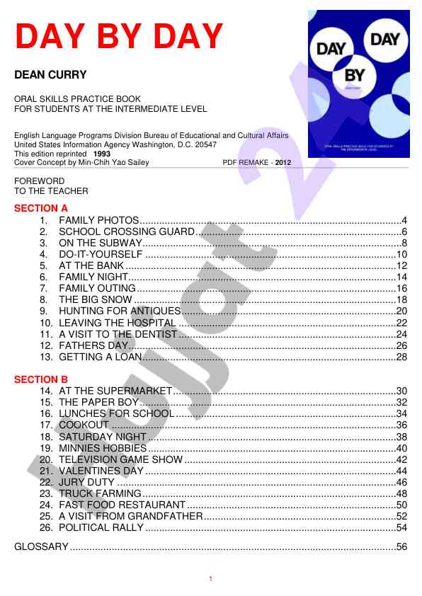 Intermediate level english oral skills practice book