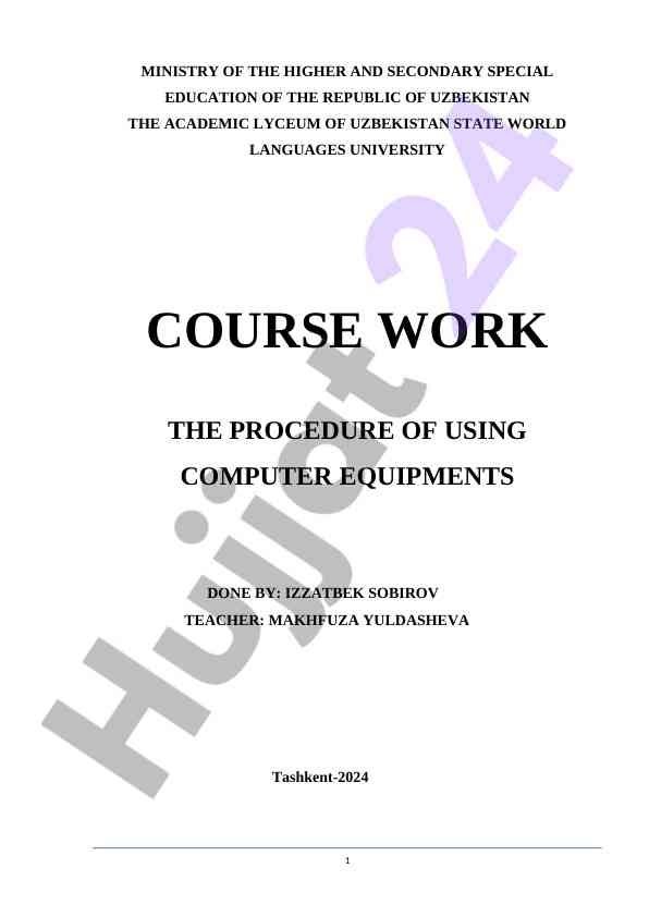 Using computer equipment procedures for effective setup