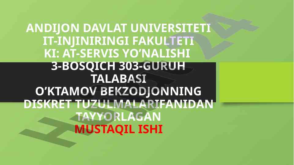 Guruhlashning hosil qiluvchi funksiyasi