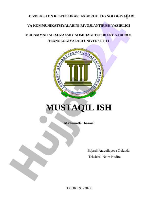 Ma’lumotlar bazasi loyihalash yondashuvlari