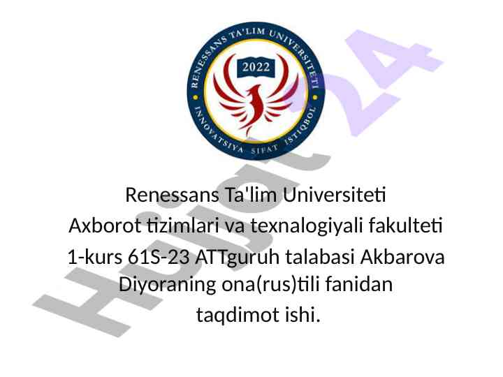 O'zbek lotin alifbosining imlo qoidalari taqdimoti