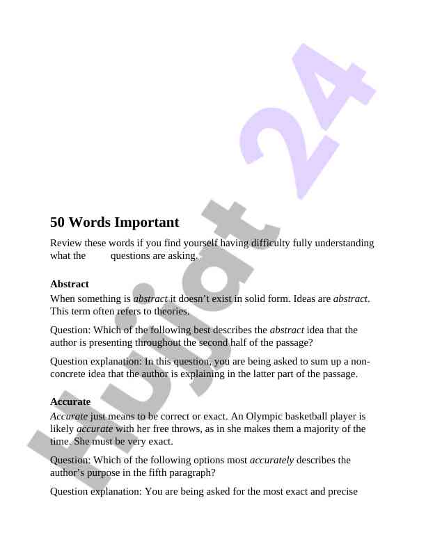 Understanding abstract concepts and their applications