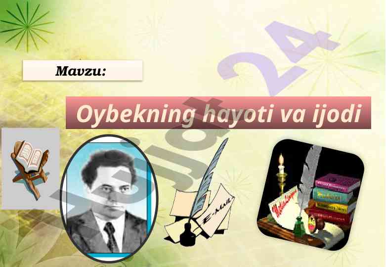 Oybekning hayoti va ijodi haqida maqola