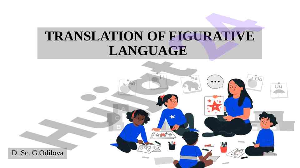 Translation of figurative language analysis techniques