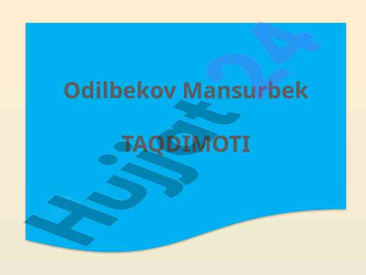 Kayfiyat haqidagi axborot metodi taqdimoti