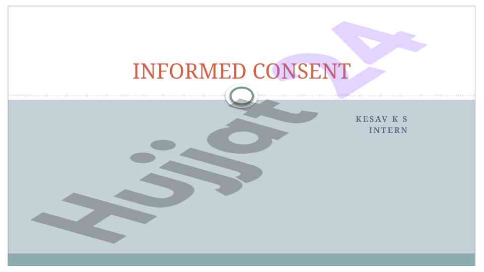 Understanding informed consent in medical ethics