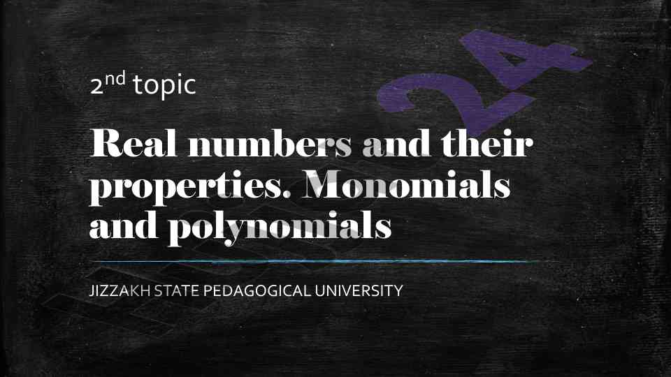 Understanding polynomials and their properties