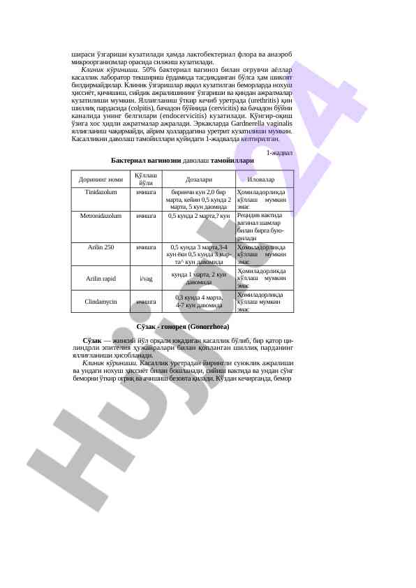 Bakteriyal vaginozning klinik ko‘rinishlari
