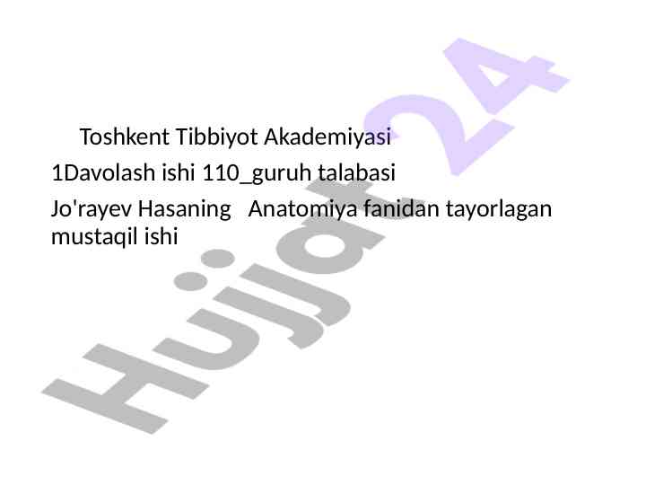 Ko’krak va qorin aortasi anatomiyasi