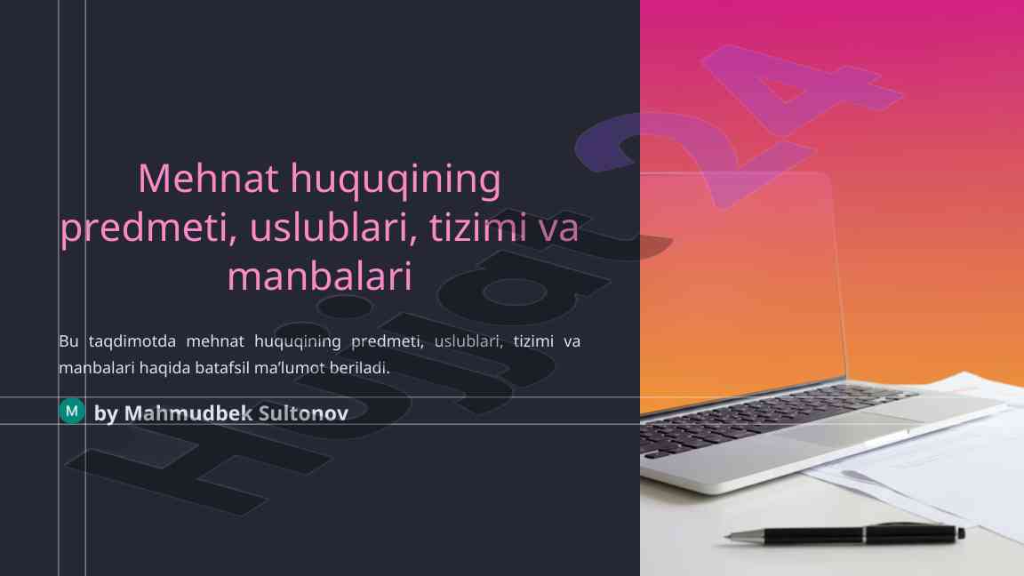 Mehnat huquqi konseptsiyalari va tizimlari