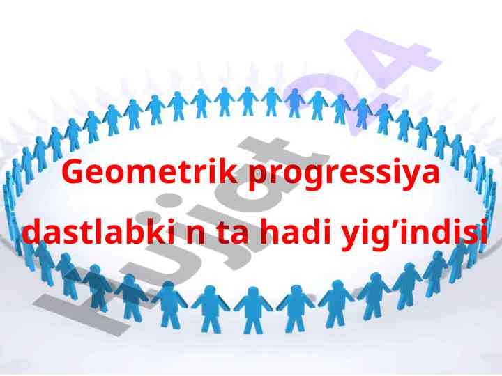 Geometrik progressiya yig'indisini topish masalalari
