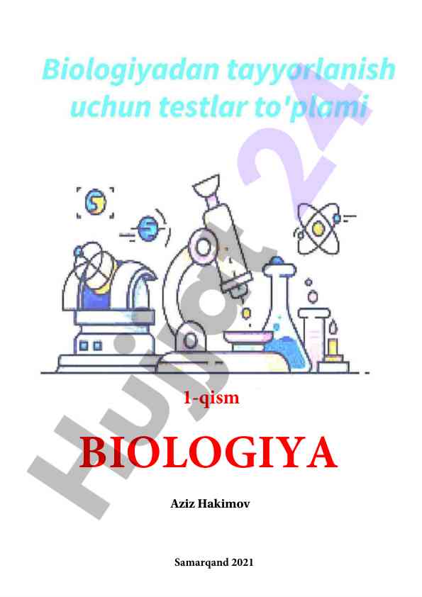 Biologiya sinovi savollari va javoblar