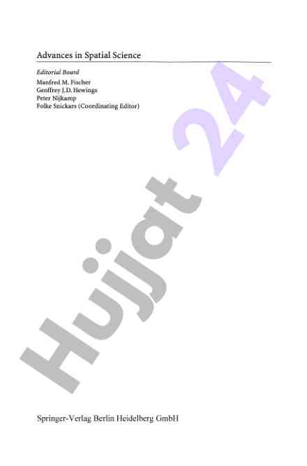 Advances in spatial science and economic development