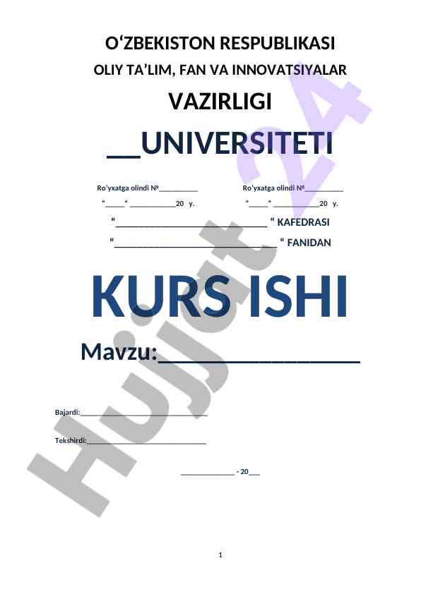YONG'INDAN SAQLANISH XIZMATI KURS ISHI