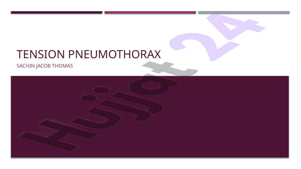 Tension pneumothorax and its clinical implications