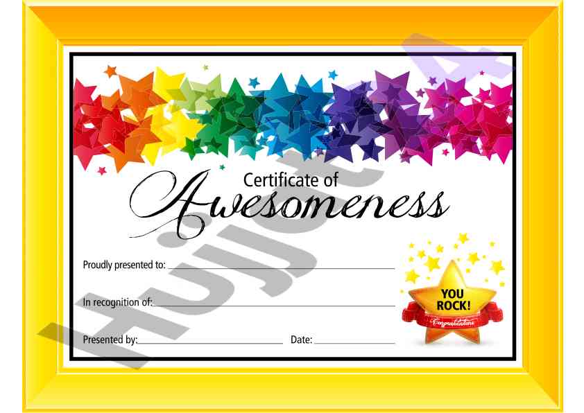 Certificate of graduation presentation details
