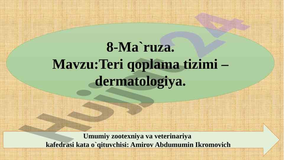 Teri qoplama tizimi – dermatologiya mavzusi
