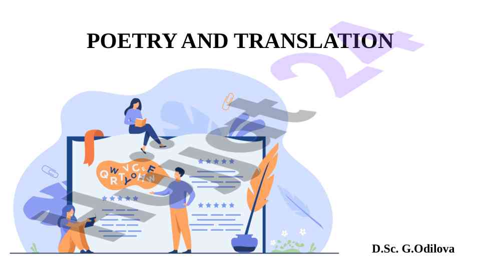 Challenges in poetry translation techniques