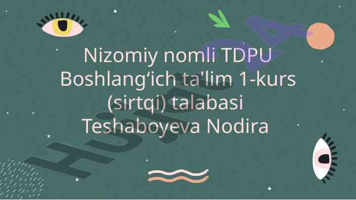 Xarakter haqida tushuncha va turlari
