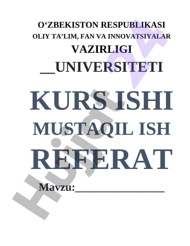 Chekli avtomatlar algoritmlari kurs ishining mavzusi