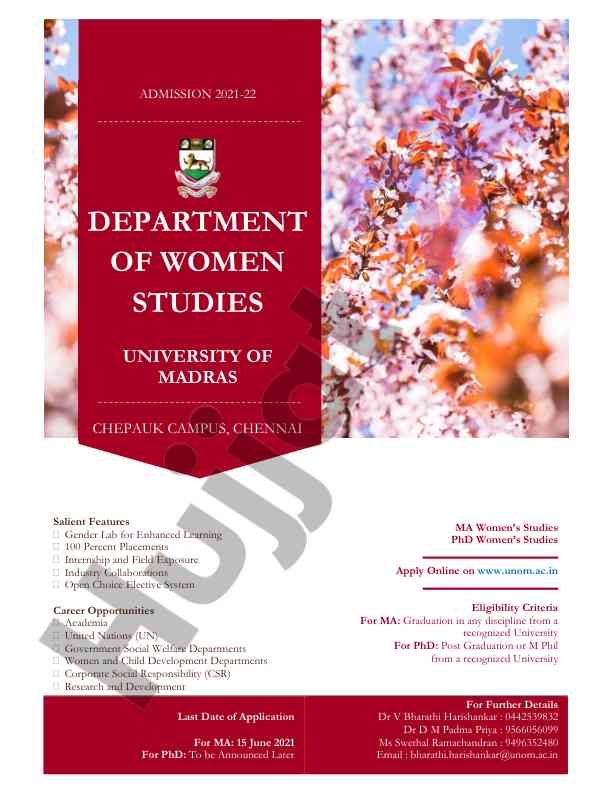 Career opportunities in women's studies programs