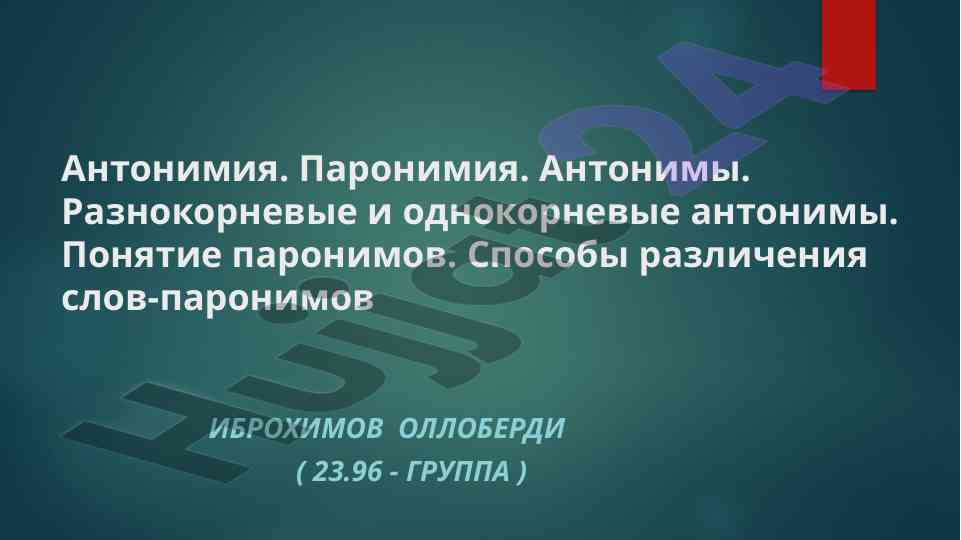 Антонимия и паронимия: определение и примеры