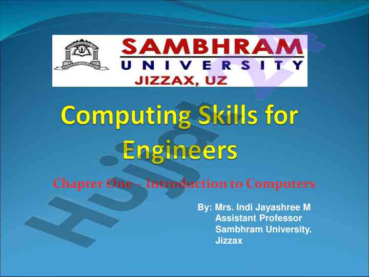 Introduction to computers and their components