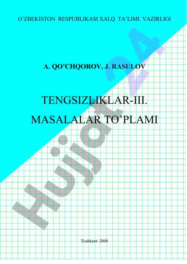 Tengsizliklar masalalar to'plami