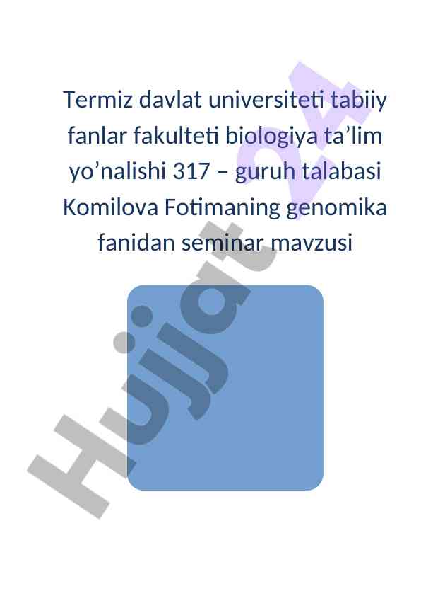 Genetik informatsiyalar banki haqida ma'lumotlar