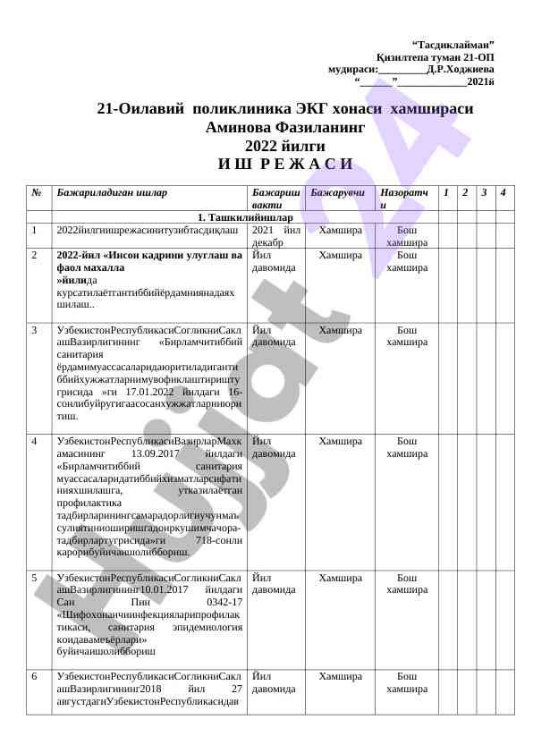 Ekg xonasiga hamshiralarining vazifalari