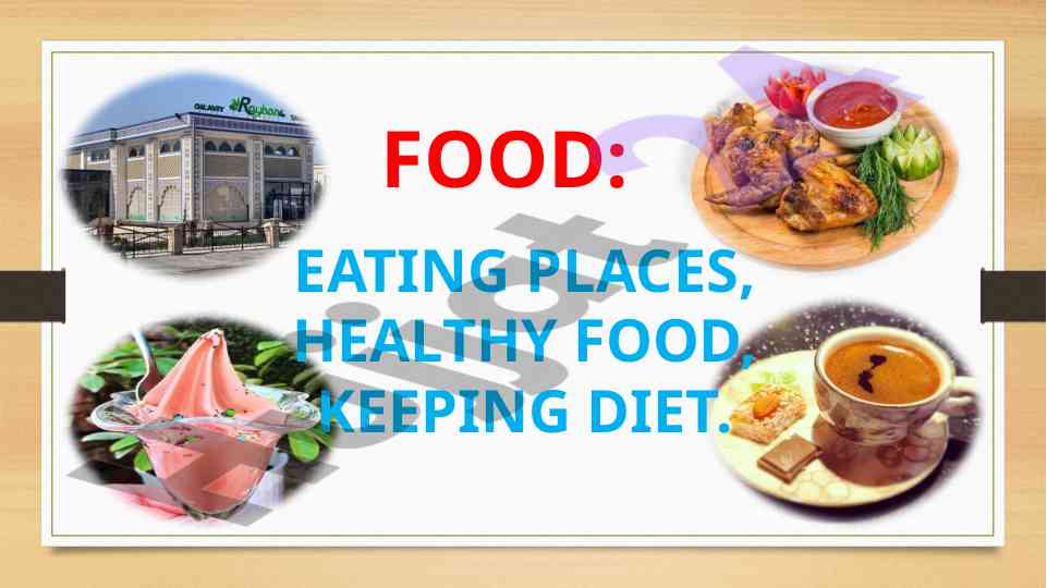 Dining options and healthy eating habits overview