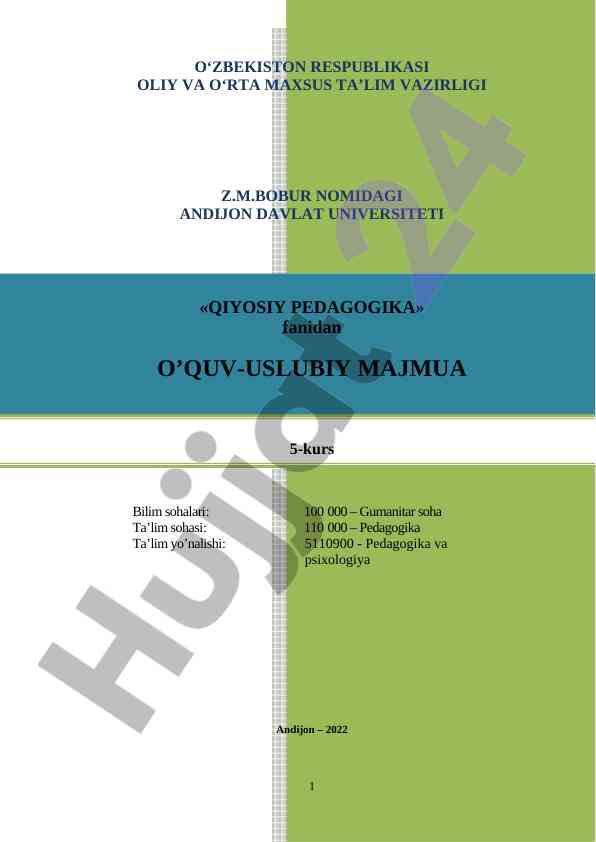 Qiyosiy pedagogikada tadqiqotlar tipologiyasi
