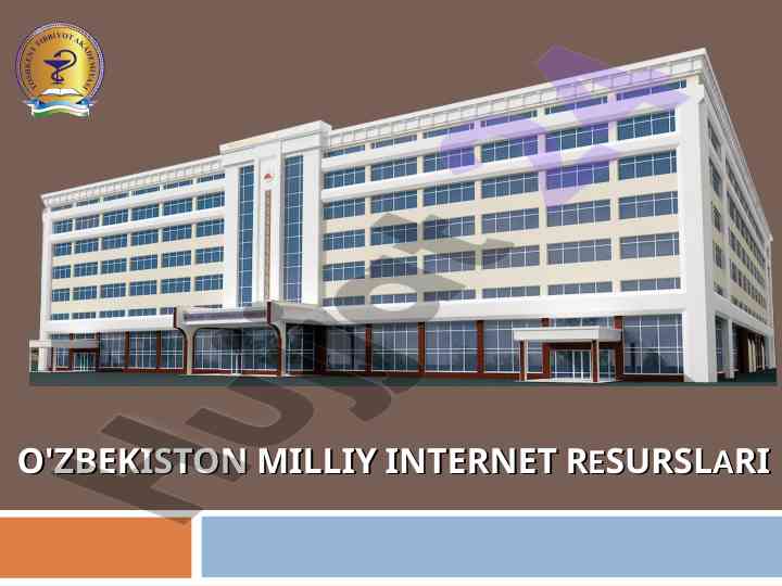 O‘zbekiston milliy internet resurslari tahlili