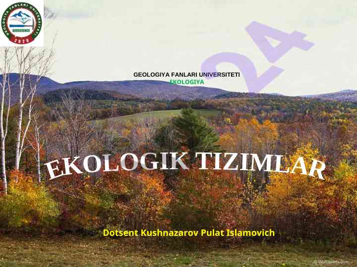 Ekotizm va biogeotsenoz tushunchalari tug‘risida