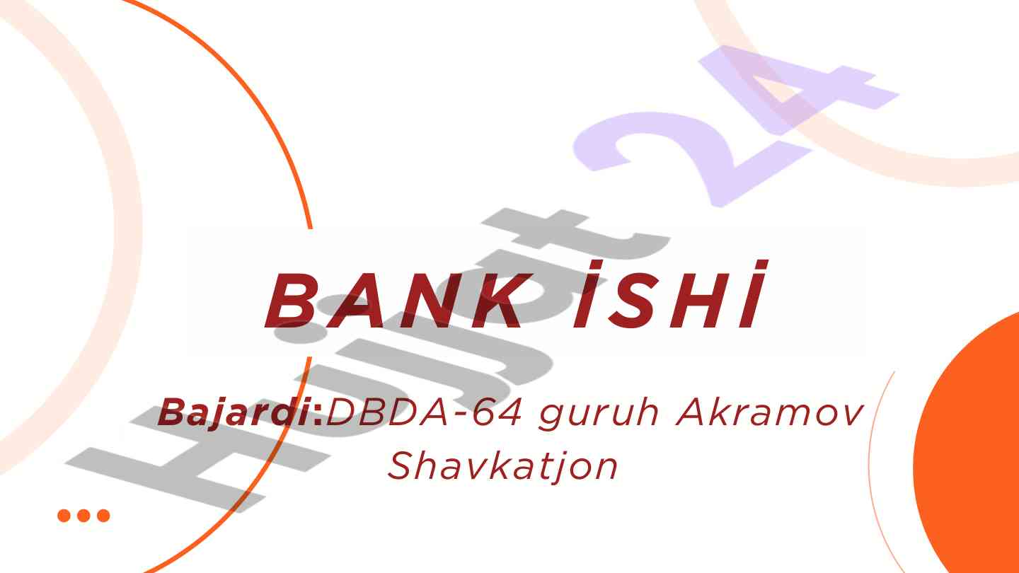 Tijorat banklarida kreditlash jarayonlari