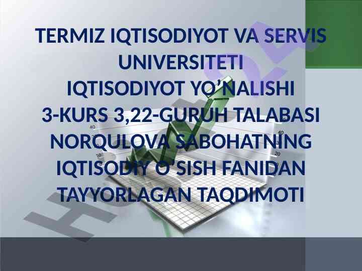 Davlatlar o'rtasida daromadlar taqsimoti taqdimoti