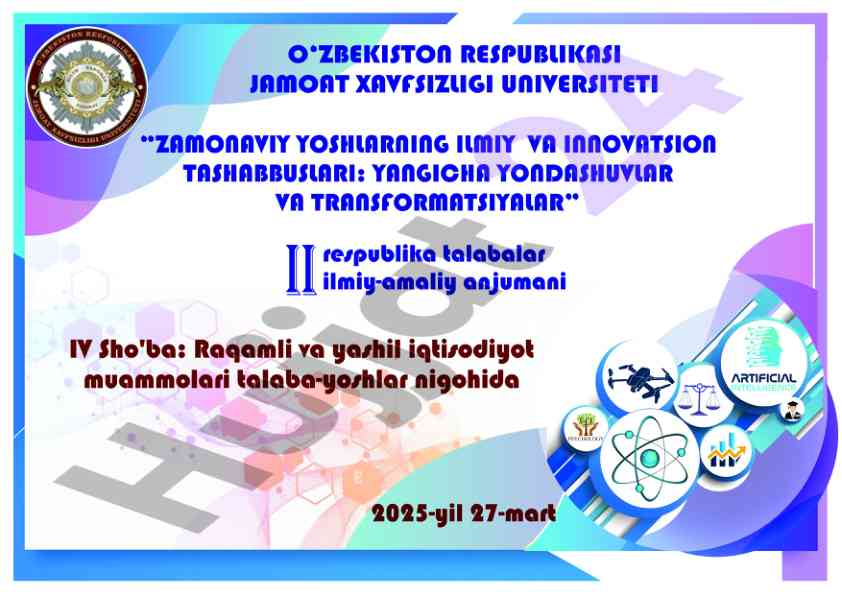 Zamonaviy yoshlarning ilmiy va innovatsion tashabbuslari